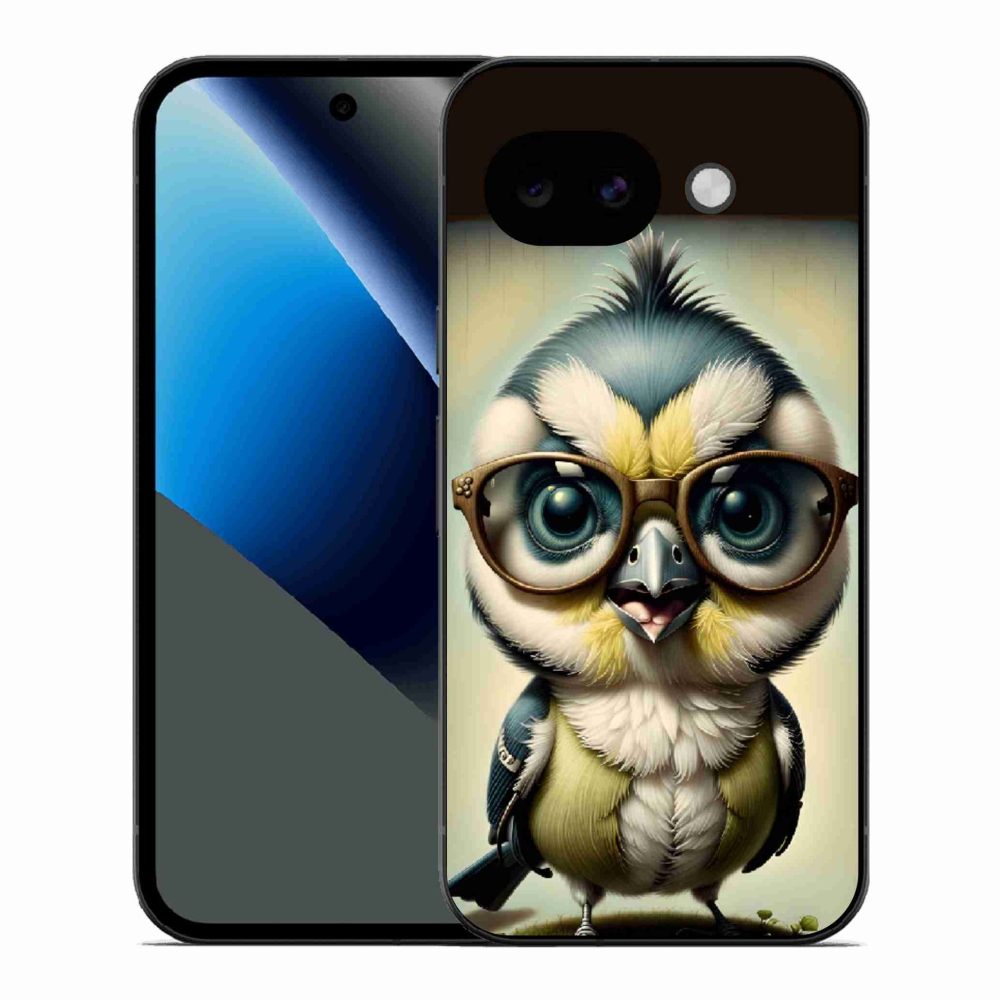 Gelový kryt mmCase na Google Pixel 10a - mládě s brýlemi