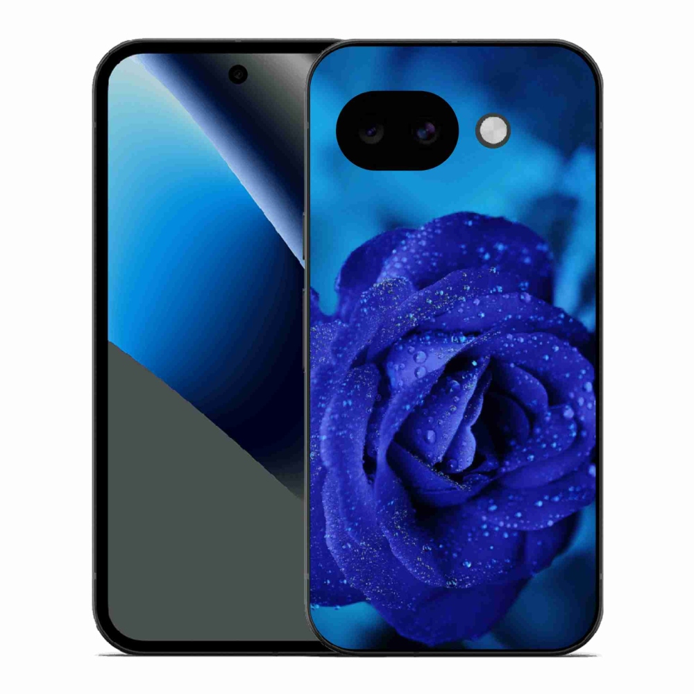 Gelový kryt mmCase na Google Pixel 10a - modrá růže