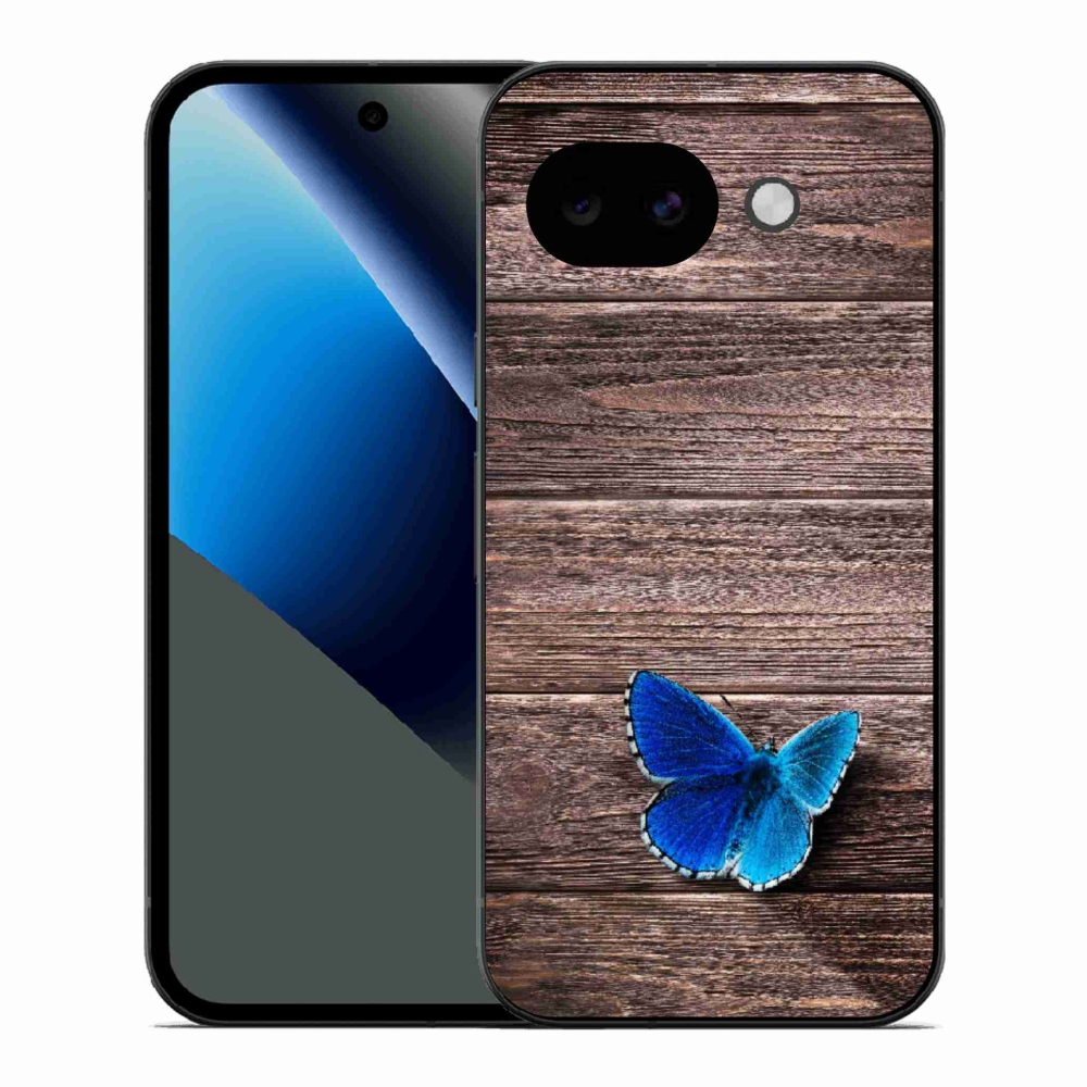 Gelový kryt mmCase na Google Pixel 10a - modrý motýl 1