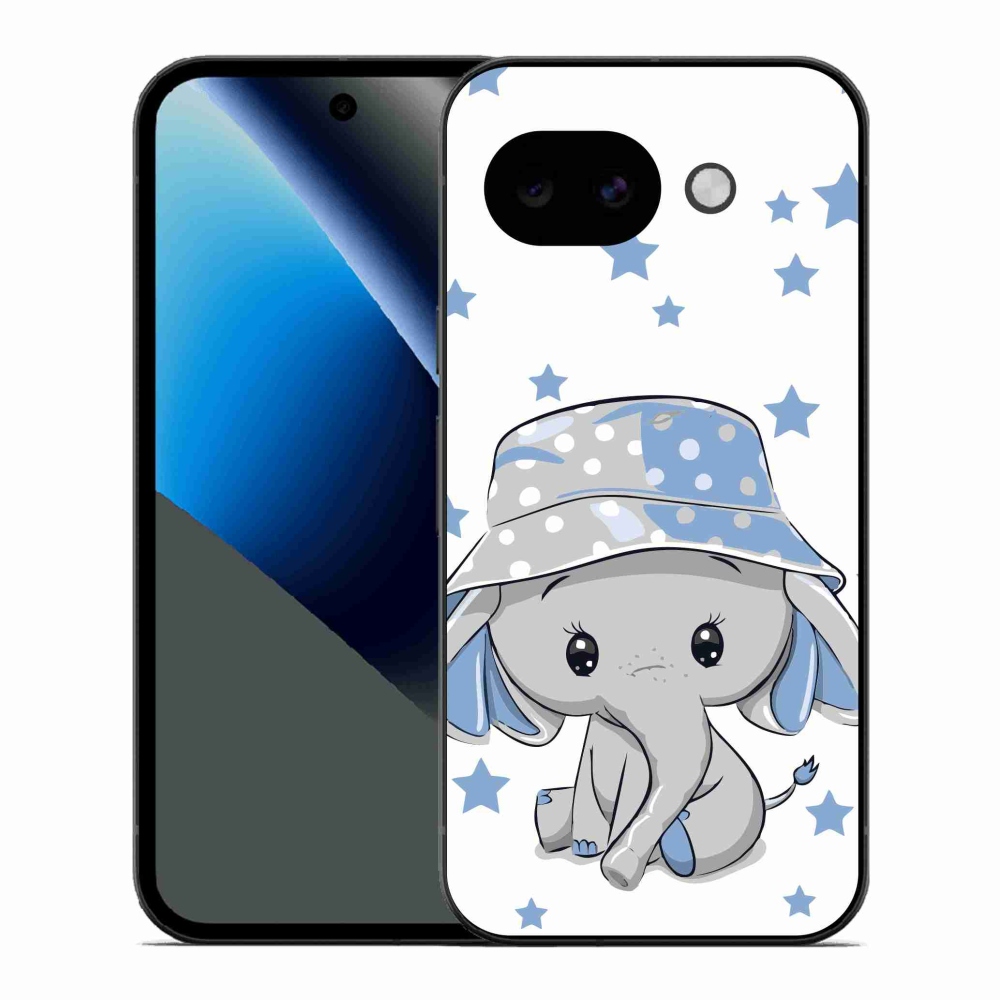 Gelový kryt mmCase na Google Pixel 10a - modrý slon