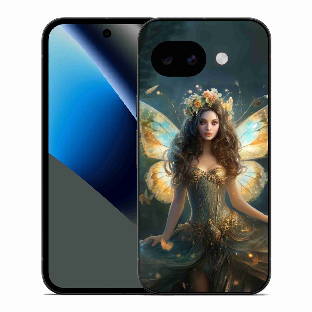 Gelový kryt mmCase na Google Pixel 10a - motýlí žena