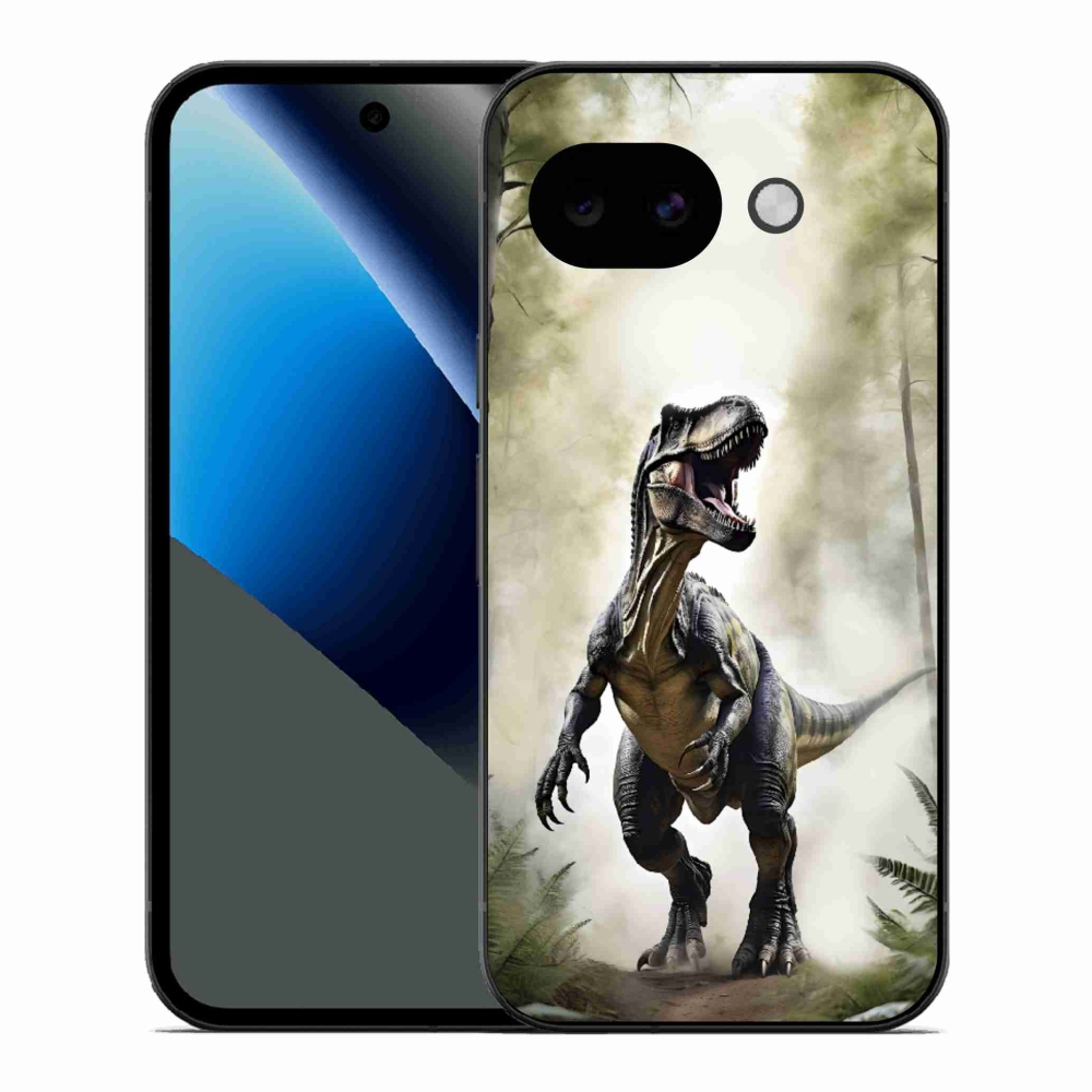Gelový kryt mmCase na Google Pixel 10a - naštvaný T-Rex