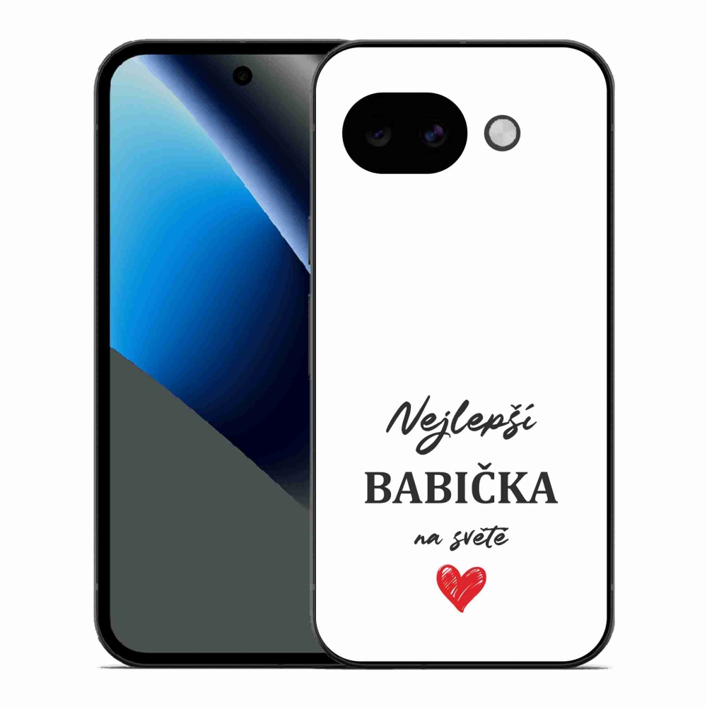 Gelový kryt mmCase na Google Pixel 10a - nejlepší babička 1 bílé pozadí