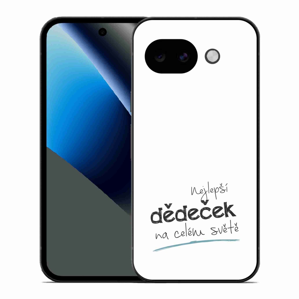 Gelový kryt mmCase na Google Pixel 10a - nejlepší dědeček 3 bílé pozadí