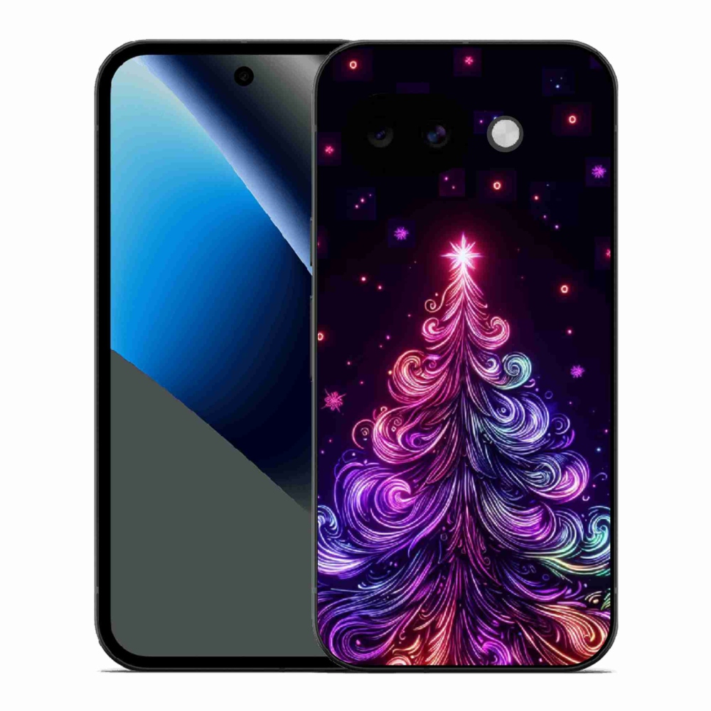 Gelový kryt mmCase na Google Pixel 10a - neonový vánoční stromek 1