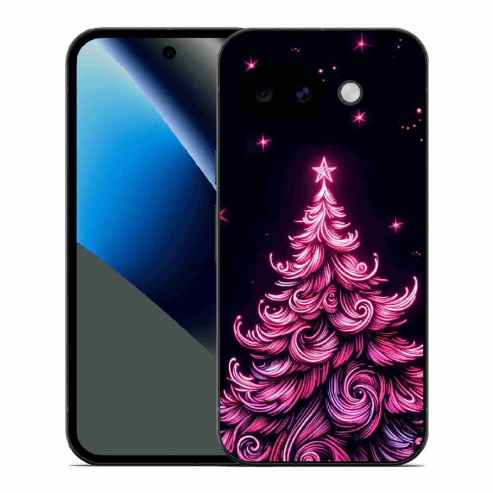Gelový kryt mmCase na Google Pixel 10a - neonový vánoční stromek 2
