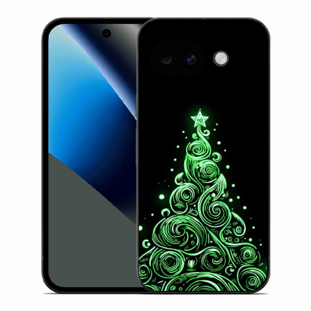 Gelový kryt mmCase na Google Pixel 10a - neonový vánoční stromek 3