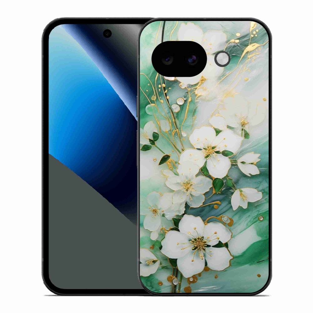 Gelový kryt mmCase na Google Pixel 10a - něžné květy