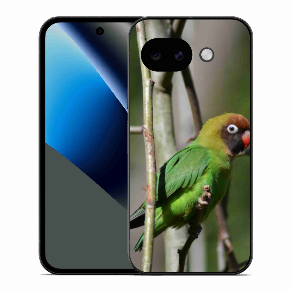 Gelový kryt mmCase na Google Pixel 10a - papoušek agapornis