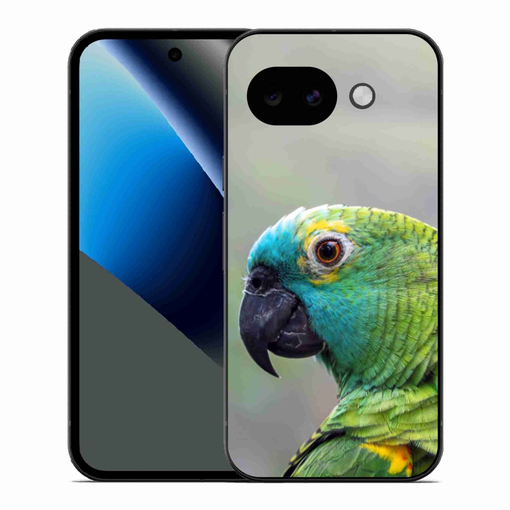 Gelový kryt mmCase na Google Pixel 10a - papoušek amazoňan