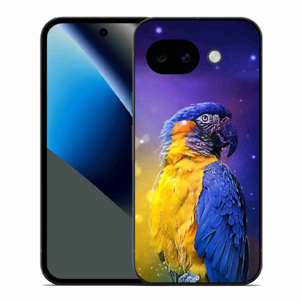 Gelový kryt mmCase na Google Pixel 10a - papoušek ara 1