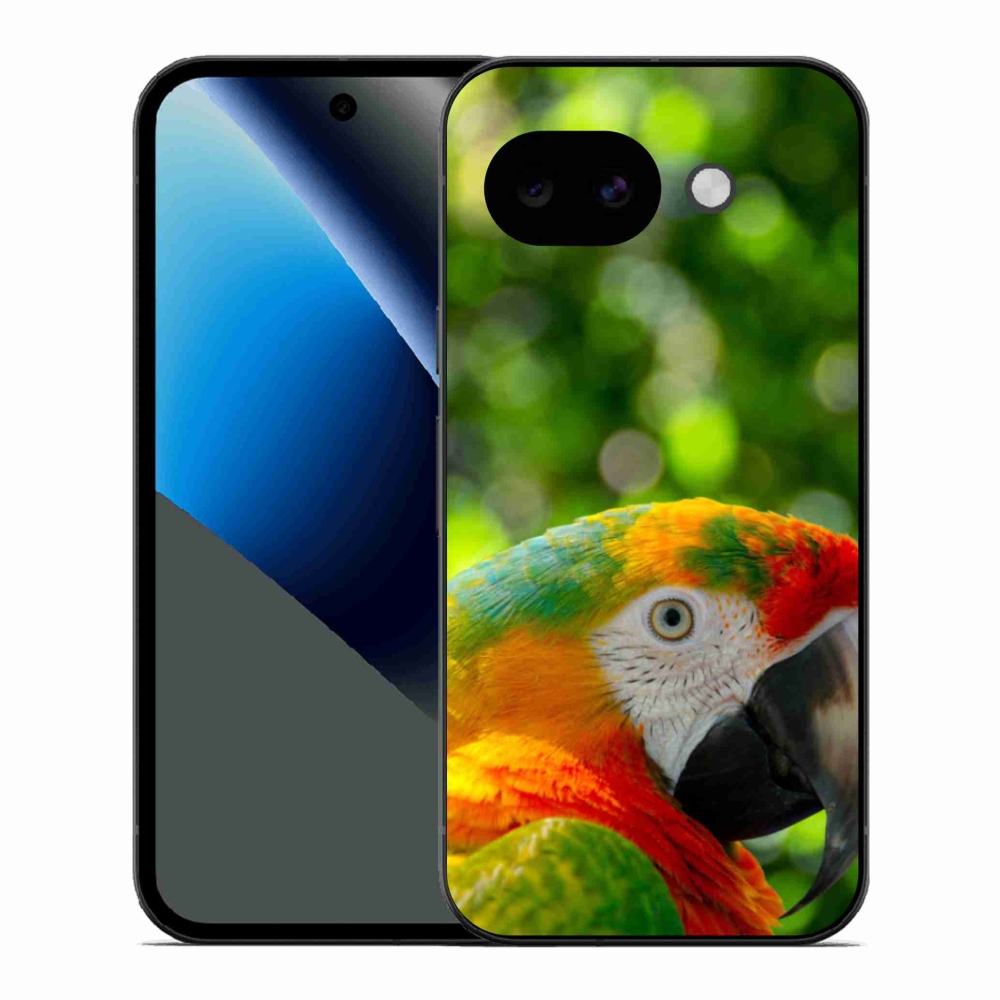 Gelový kryt mmCase na Google Pixel 10a - papoušek ara 3