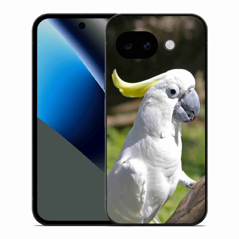 Gelový kryt mmCase na Google Pixel 10a - papoušek kakadu 2