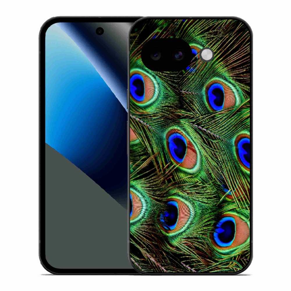 Gelový kryt mmCase na Google Pixel 10a - paví peří