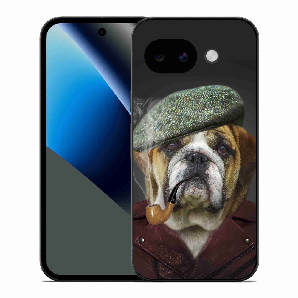 Gelový kryt mmCase na Google Pixel 10a - pes s fajfkou