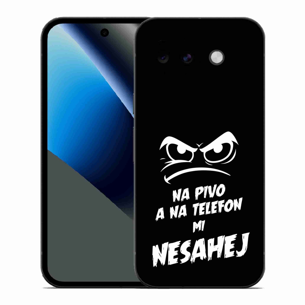 Gelový kryt mmCase na Google Pixel 10a - pivní motiv 2 černé pozadí