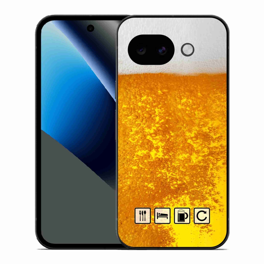 Gelový kryt mmCase na Google Pixel 10a - pivní motiv 3