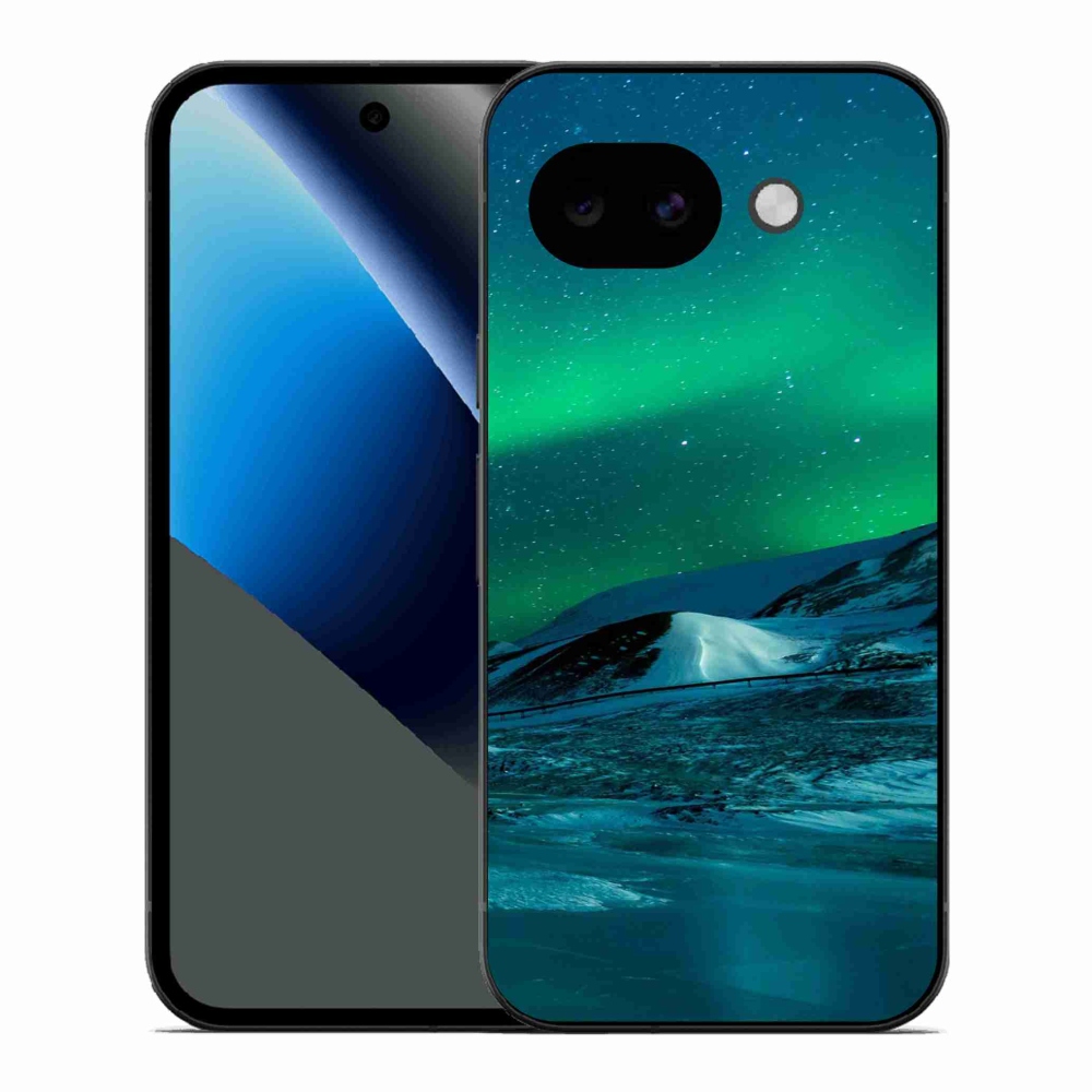 Gelový kryt mmCase na Google Pixel 10a - polární záře