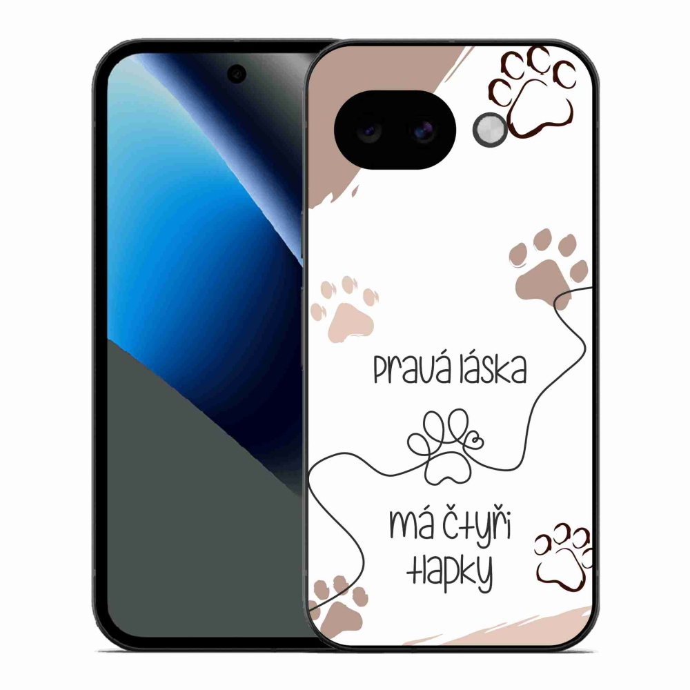 Gelový kryt mmCase na Google Pixel 10a - psí motiv 1 bílé pozadí