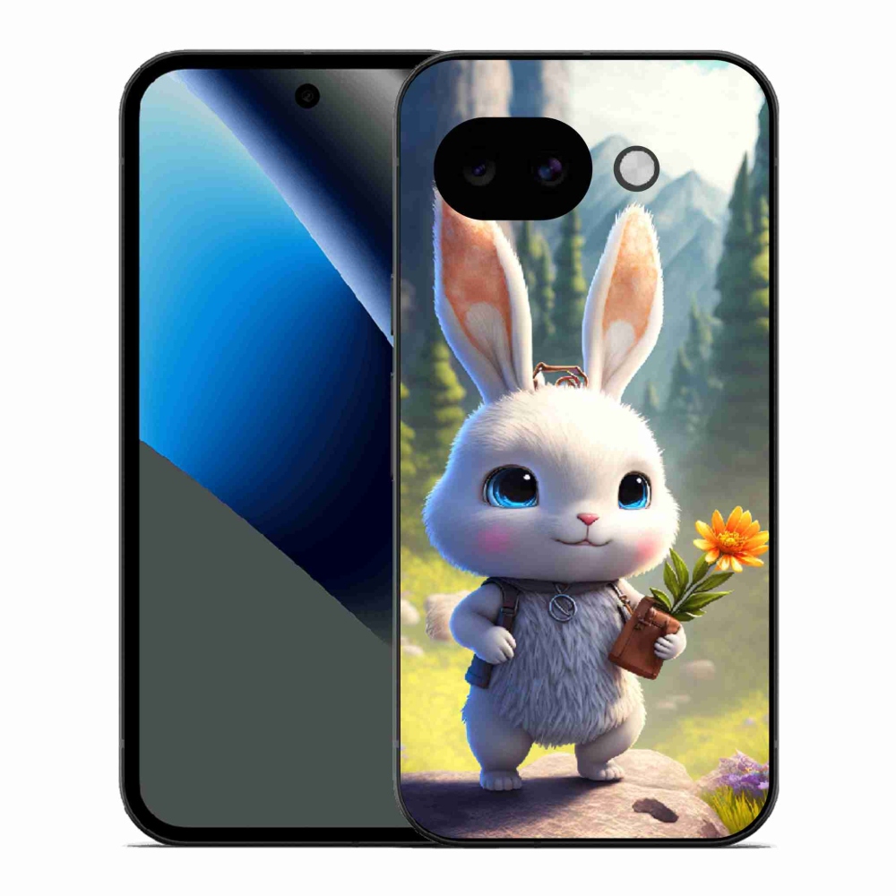 Gelový kryt mmCase na Google Pixel 10a - roztomilý králíček