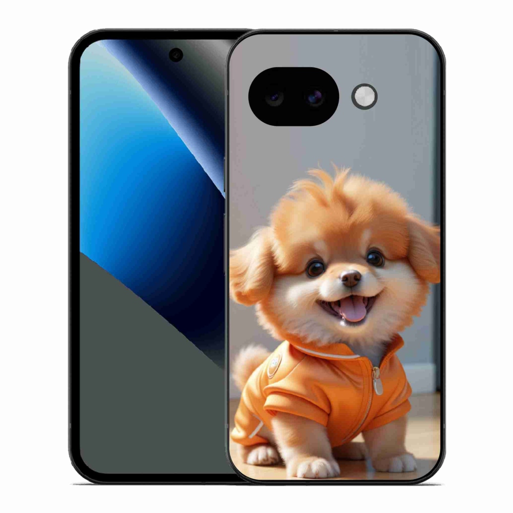 Gelový kryt mmCase na Google Pixel 10a - roztomilý pomeranian v mikině