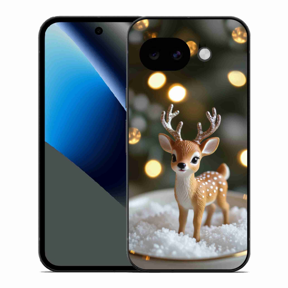 Gelový kryt mmCase na Google Pixel 10a - roztomilý vánoční jelen