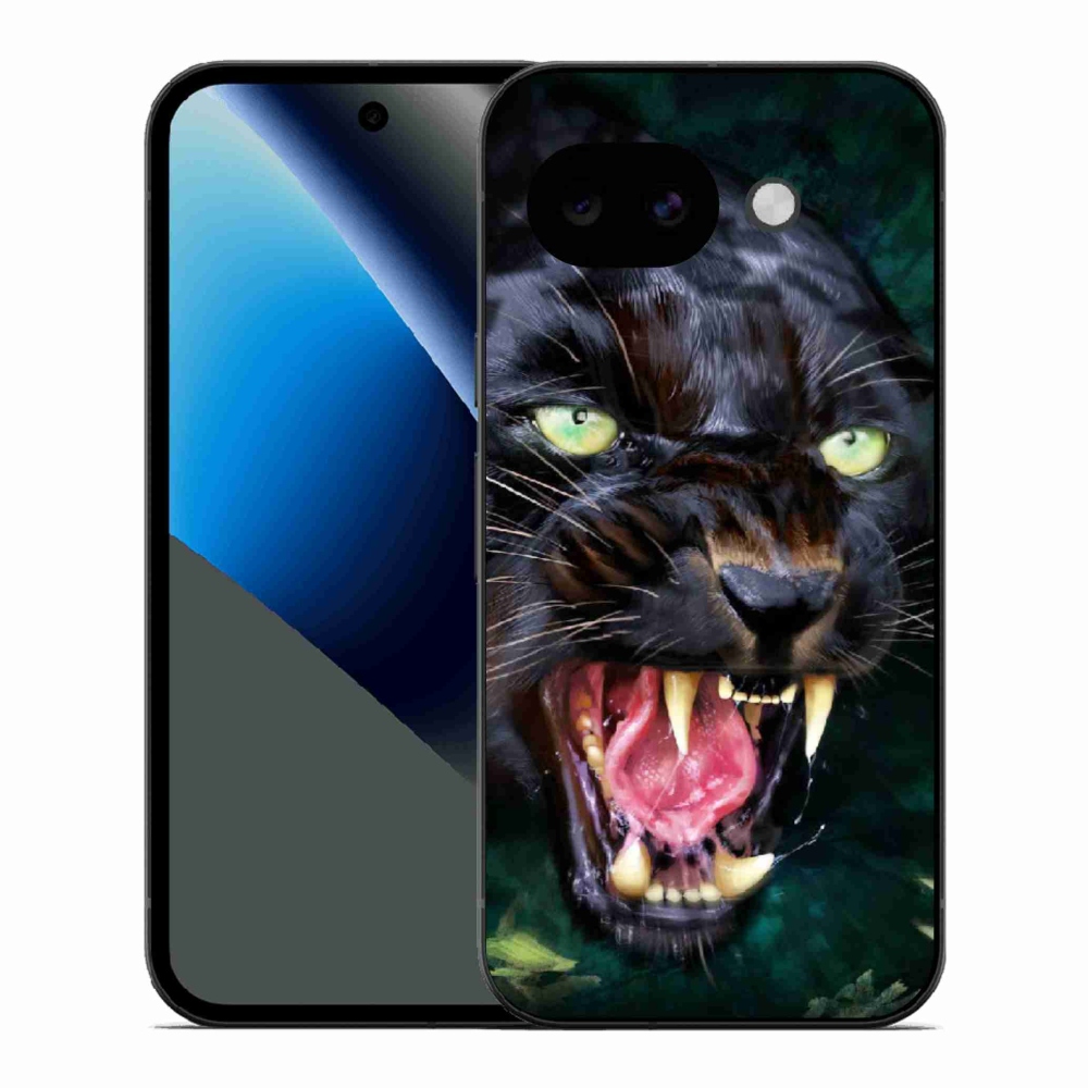 Gelový kryt mmCase na Google Pixel 10a - rozzuřený černý panter