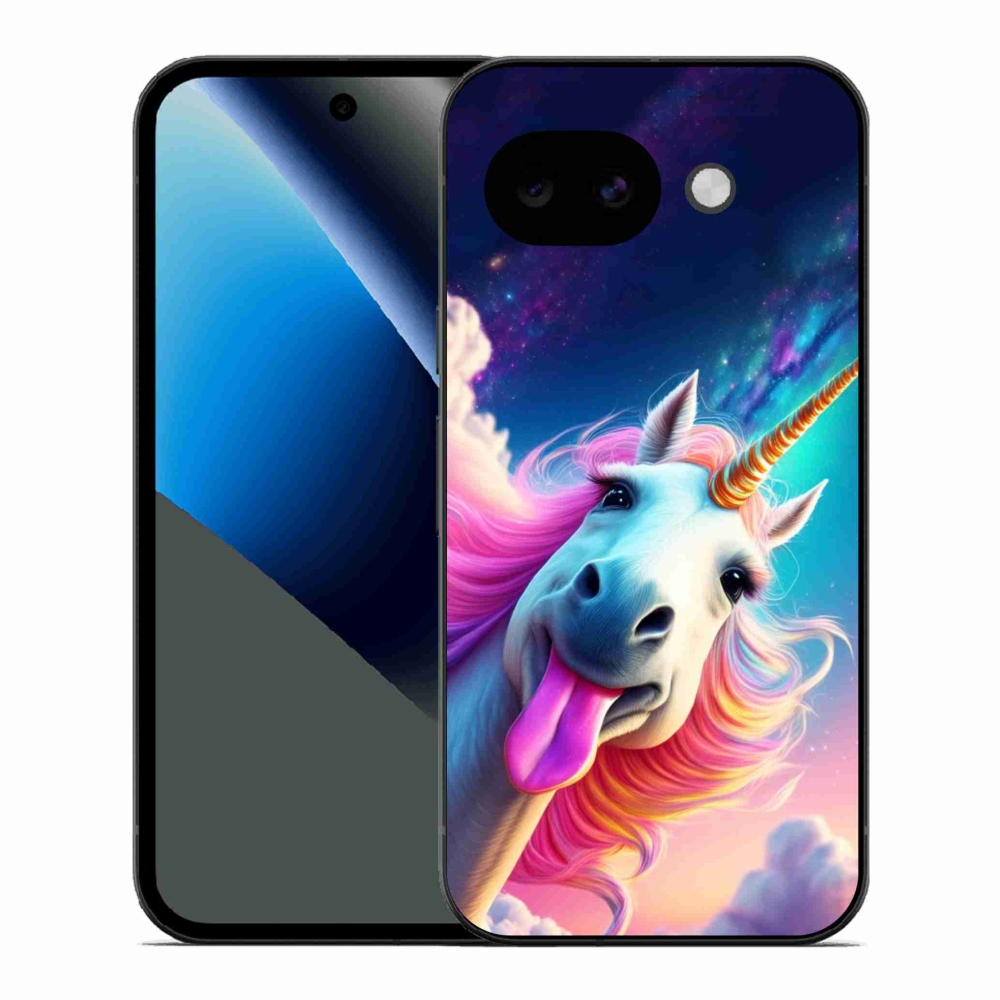 Gelový kryt mmCase na Google Pixel 10a - šílený jednorožec