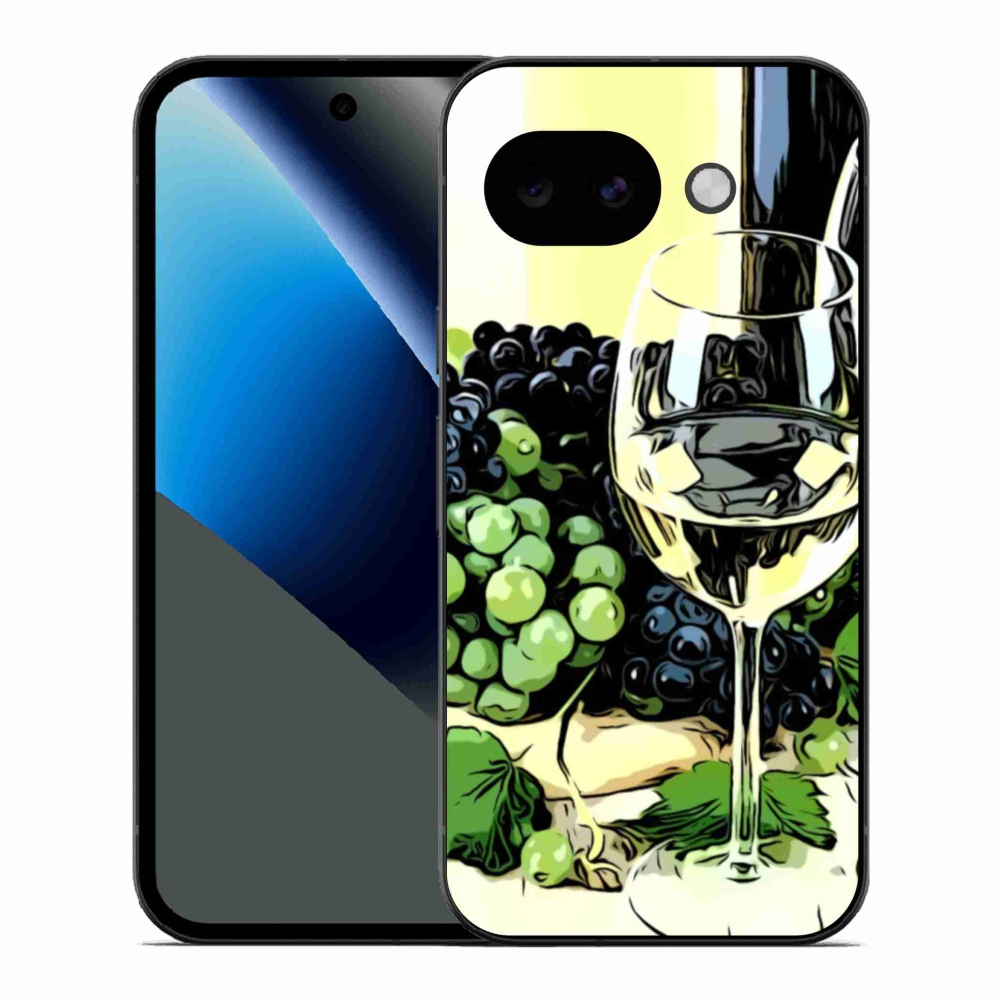 Gelový kryt mmCase na Google Pixel 10a - sklenka vína