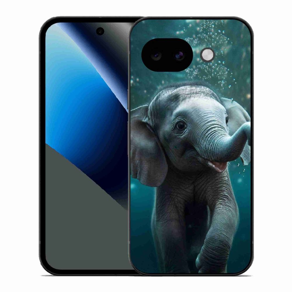 Gelový kryt mmCase na Google Pixel 10a - slůně pod vodou