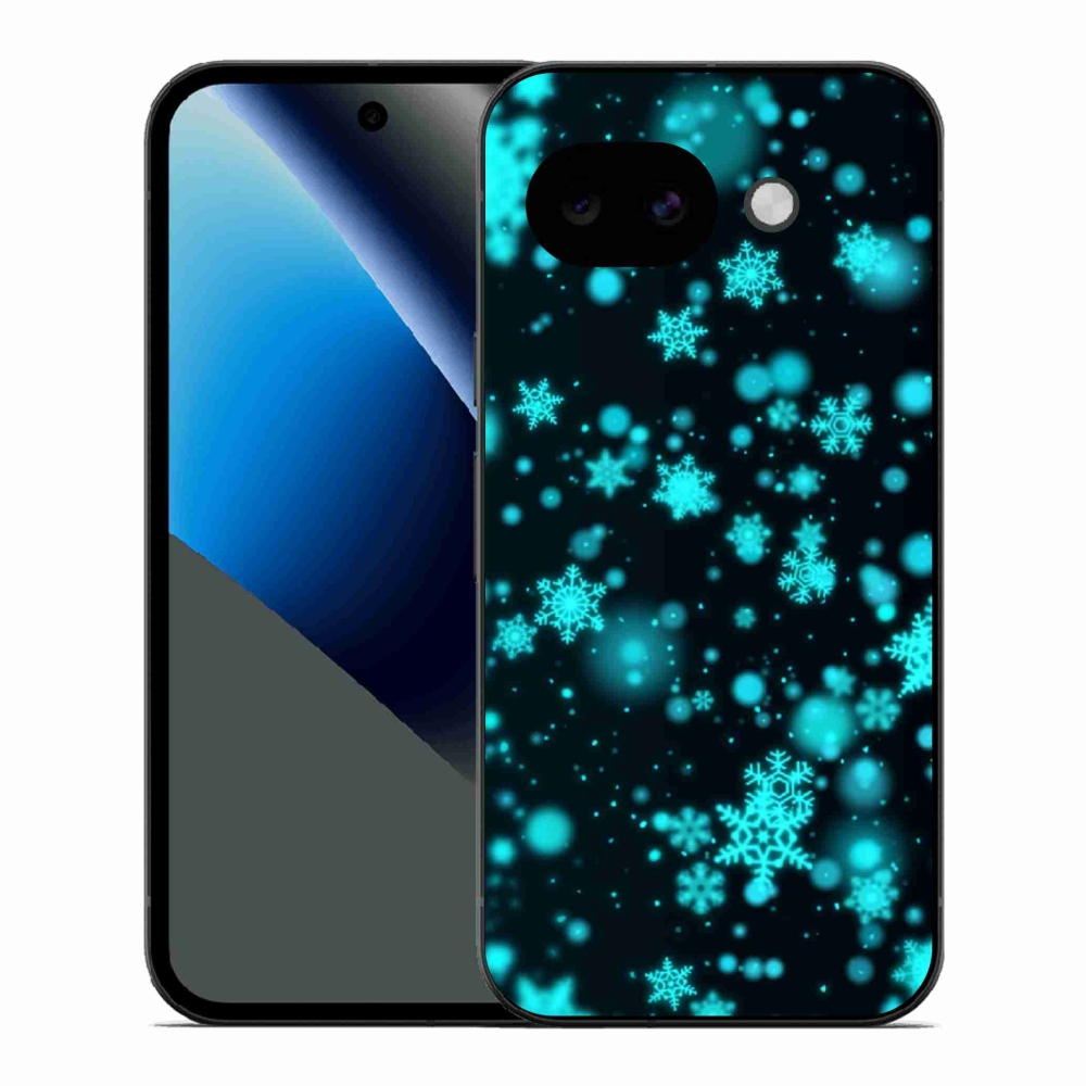 Gelový kryt mmCase na Google Pixel 10a - sněhové vločky 1