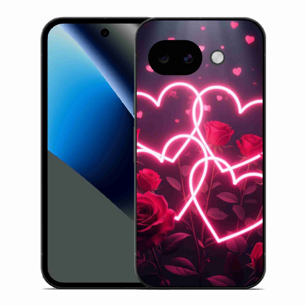 Gelový kryt mmCase na Google Pixel 10a - srdce lásky