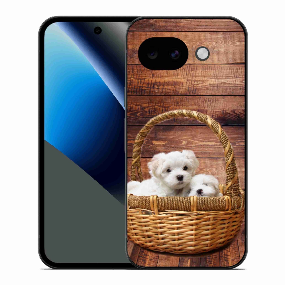 Gelový kryt mmCase na Google Pixel 10a - štěňátka