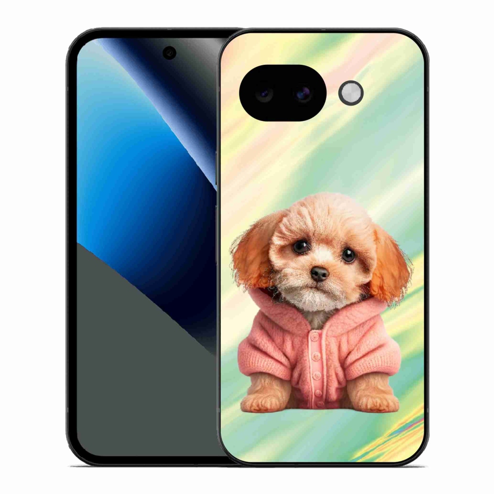 Gelový kryt mmCase na Google Pixel 10a - štěně ve svetru