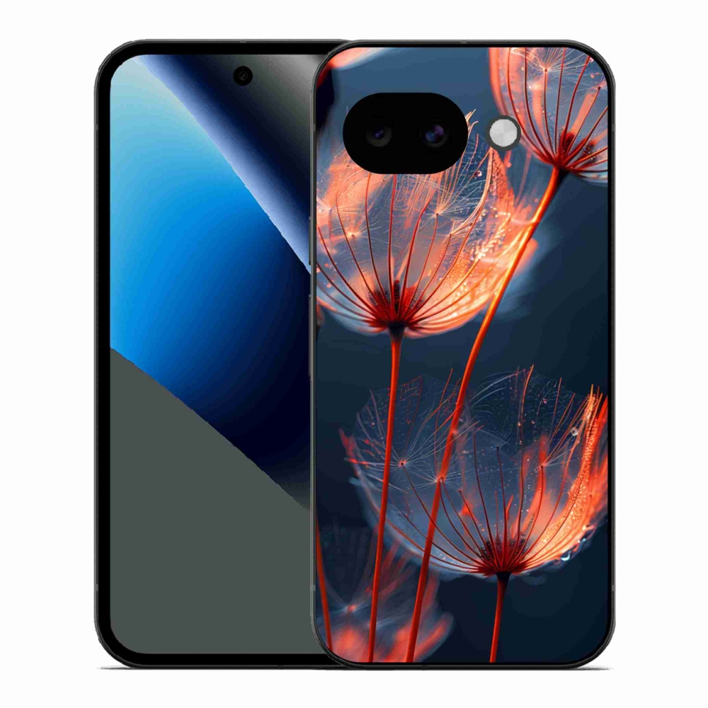 Gelový kryt mmCase na Google Pixel 10a - světélkující chmýří