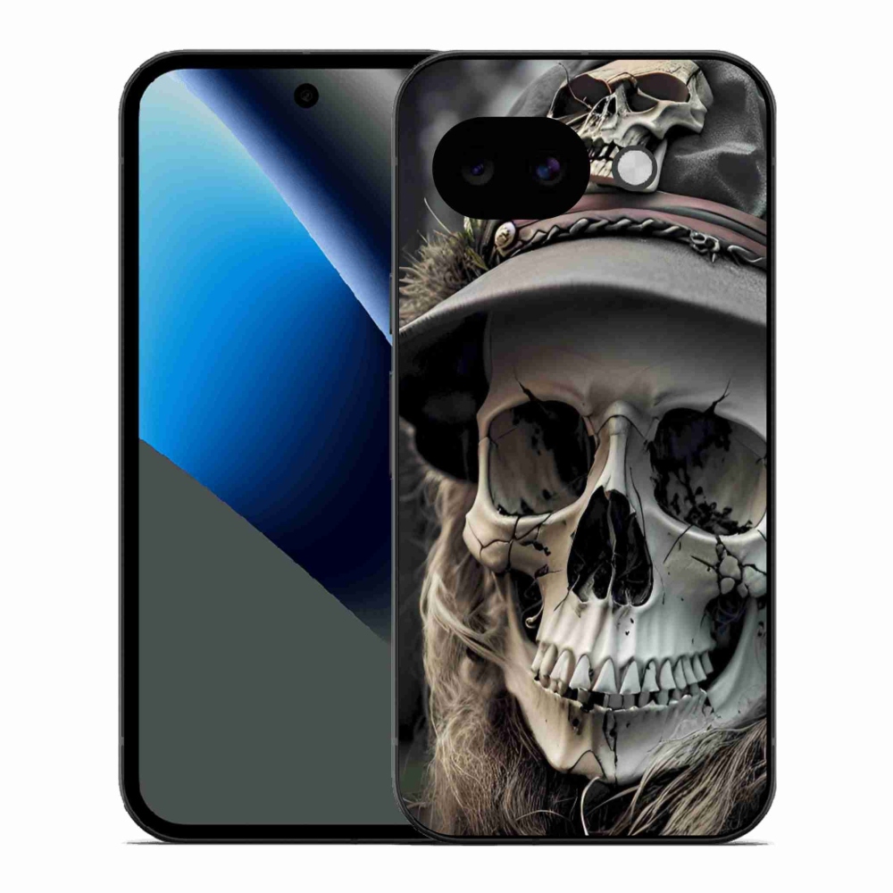 Gelový kryt mmCase na Google Pixel 10a - temná lebka