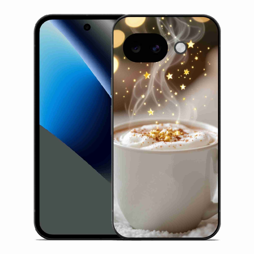 Gelový kryt mmCase na Google Pixel 10a - vánoční horký nápoj