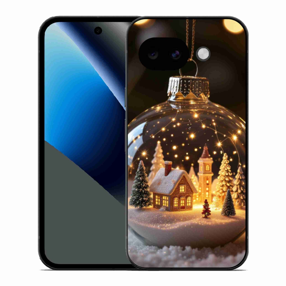Gelový kryt mmCase na Google Pixel 10a - vánoční koule 3