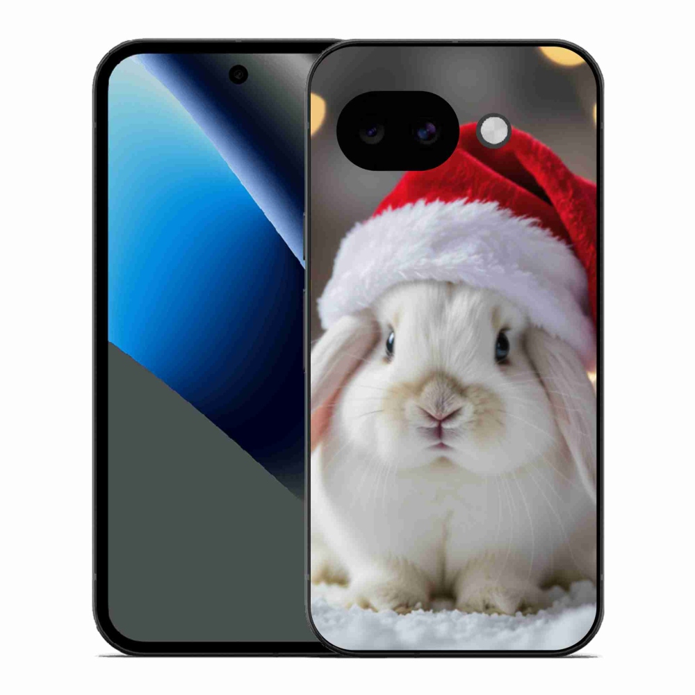 Gelový kryt mmCase na Google Pixel 10a - vánoční králík