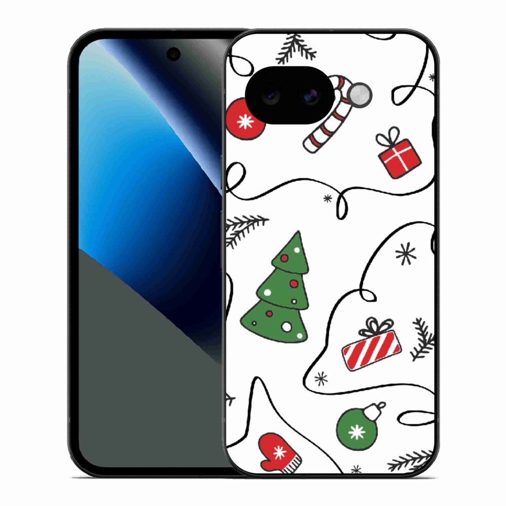 Gelový kryt mmCase na Google Pixel 10a - vánoční motivy