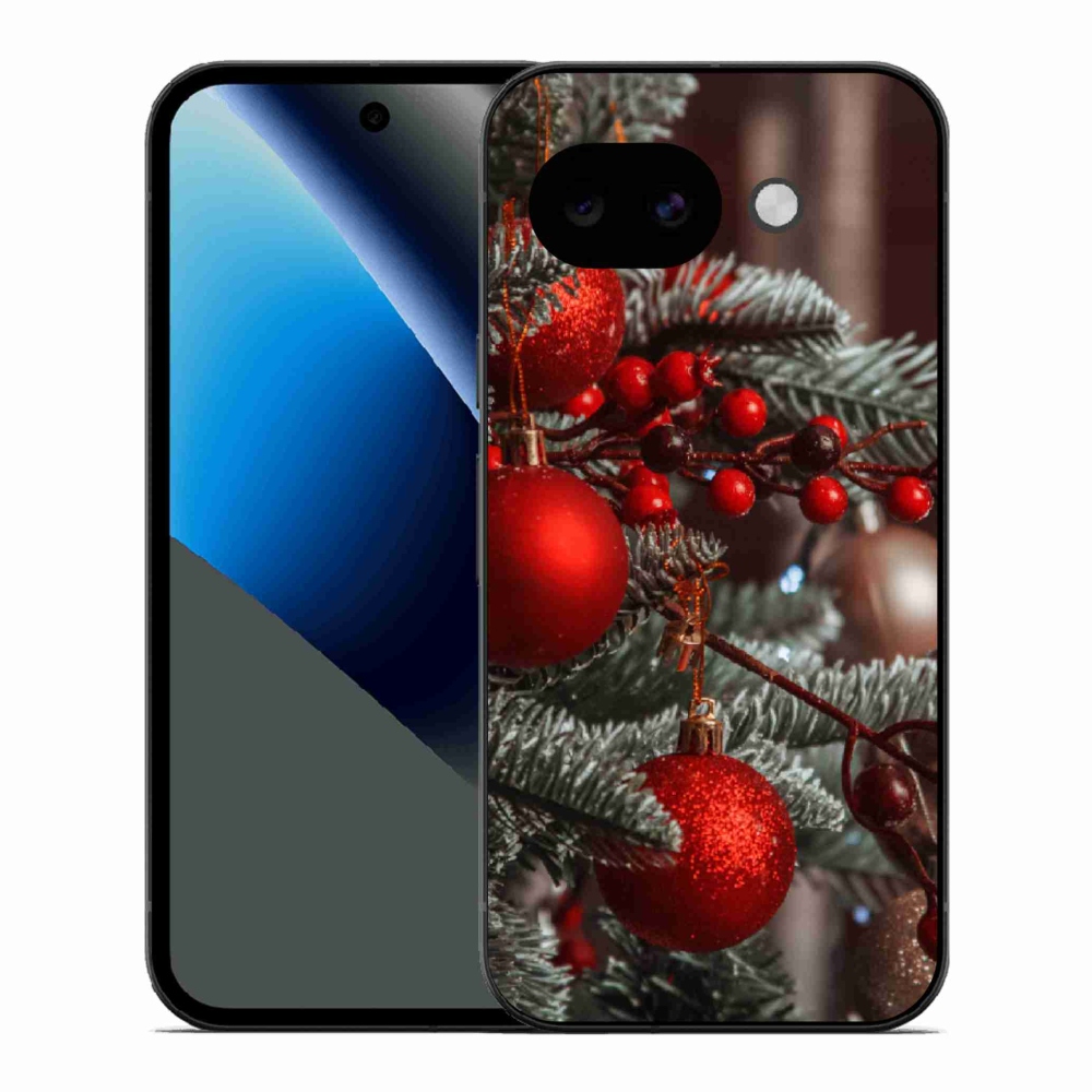 Gelový kryt mmCase na Google Pixel 10a - vánoční ozdoby 2