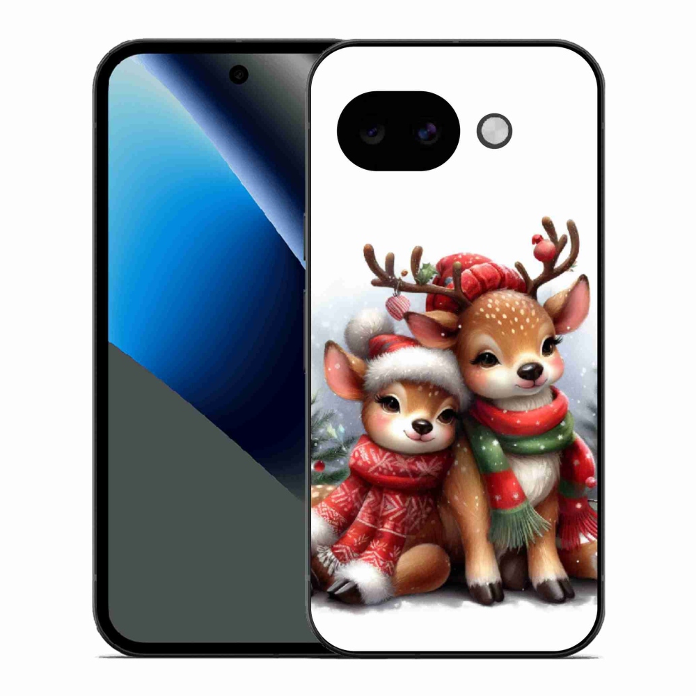 Gelový kryt mmCase na Google Pixel 10a - vánoční sobi