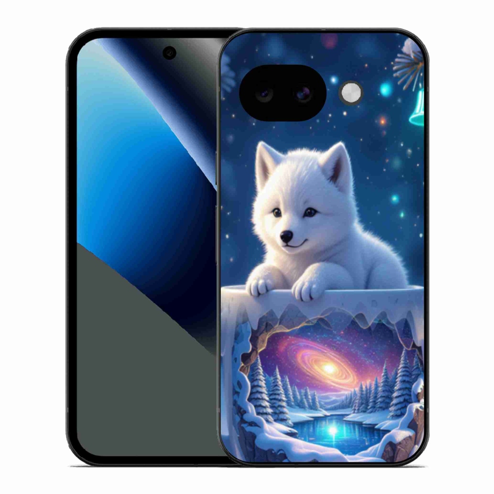 Gelový kryt mmCase na Google Pixel 10a - vánoční štěně