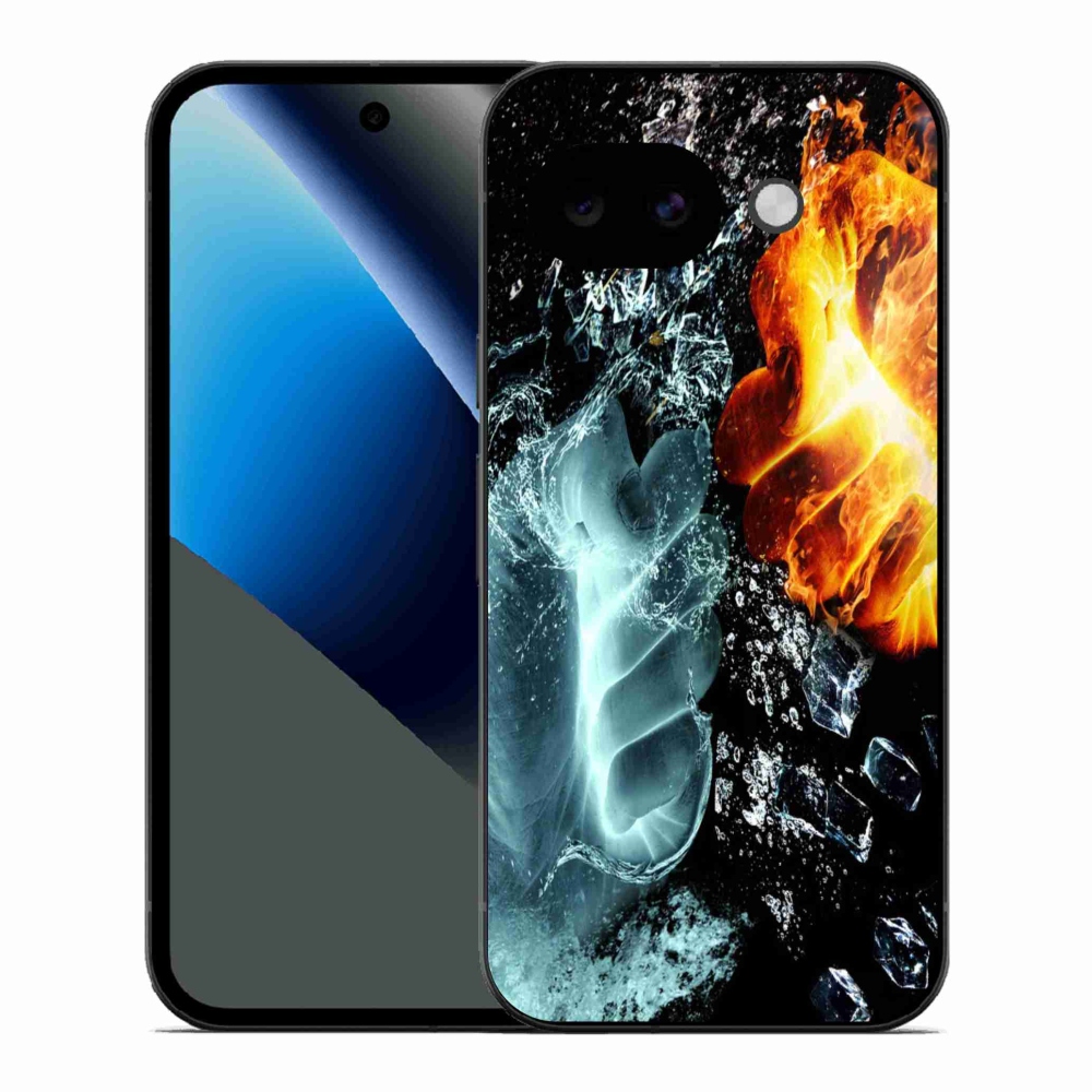 Gelový kryt mmCase na Google Pixel 10a - voda a oheň