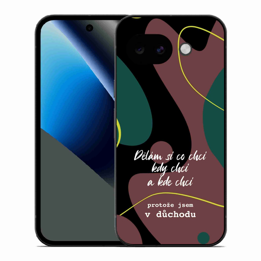 Gelový kryt mmCase na Google Pixel 10a - vtipný text 10 černé pozadí