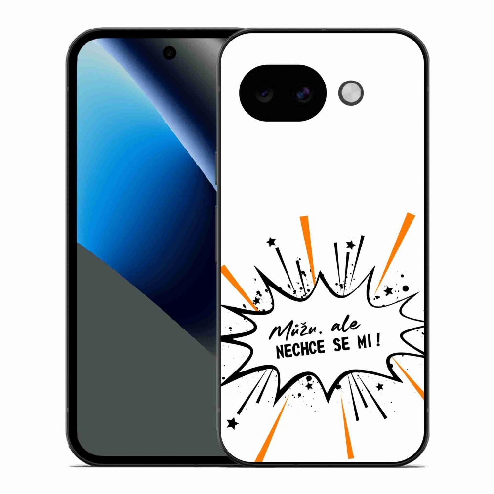 Gelový kryt mmCase na Google Pixel 10a - vtipný text 11 bílé pozadí