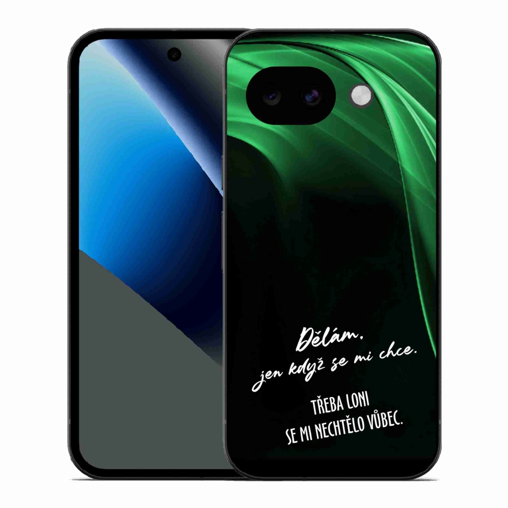 Gelový kryt mmCase na Google Pixel 10a - vtipný text 12 černé pozadí