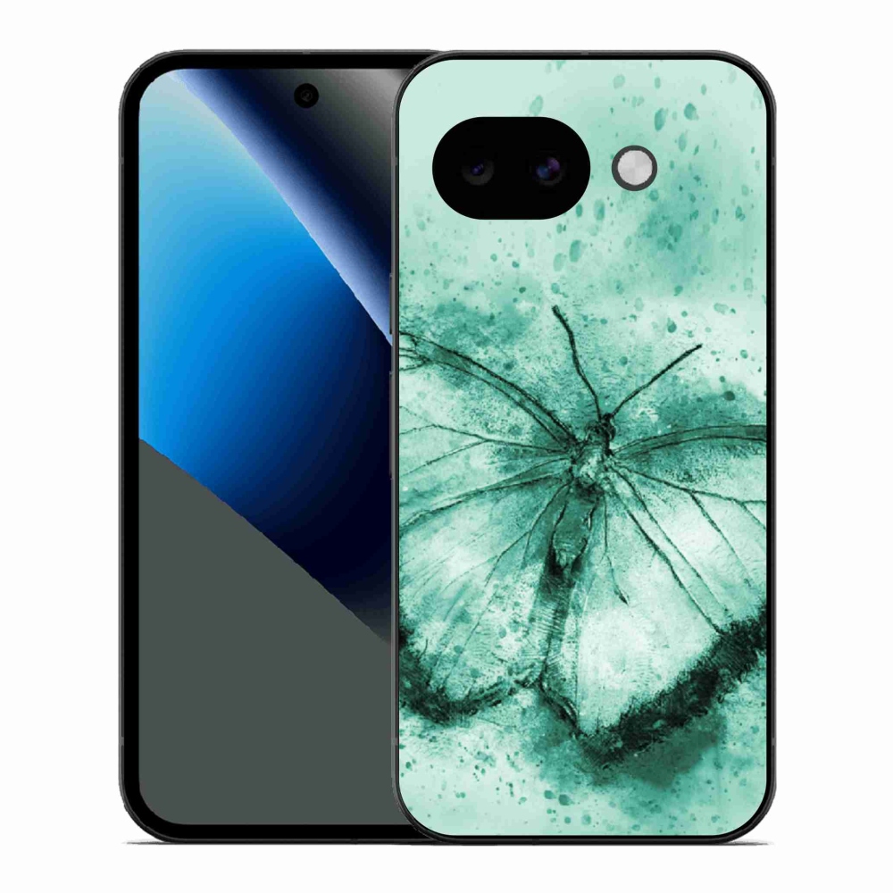 Gelový kryt mmCase na Google Pixel 10a - zelený motýl