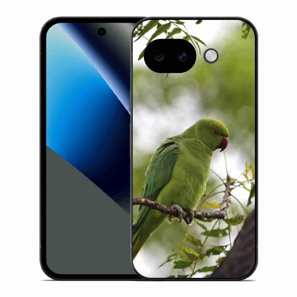 Gelový kryt mmCase na Google Pixel 10a - zelený papoušek