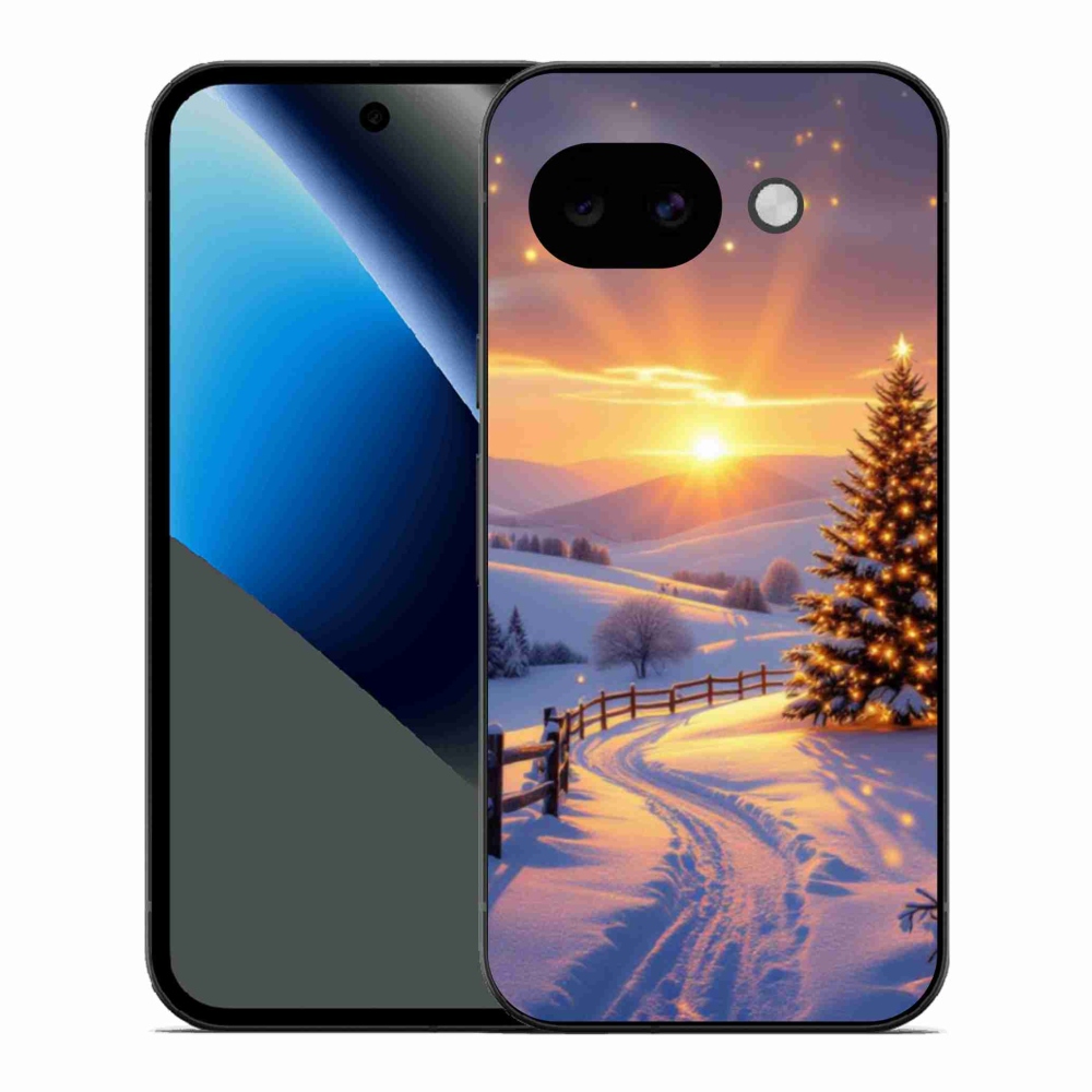 Gelový kryt mmCase na Google Pixel 10a - zimní krajina